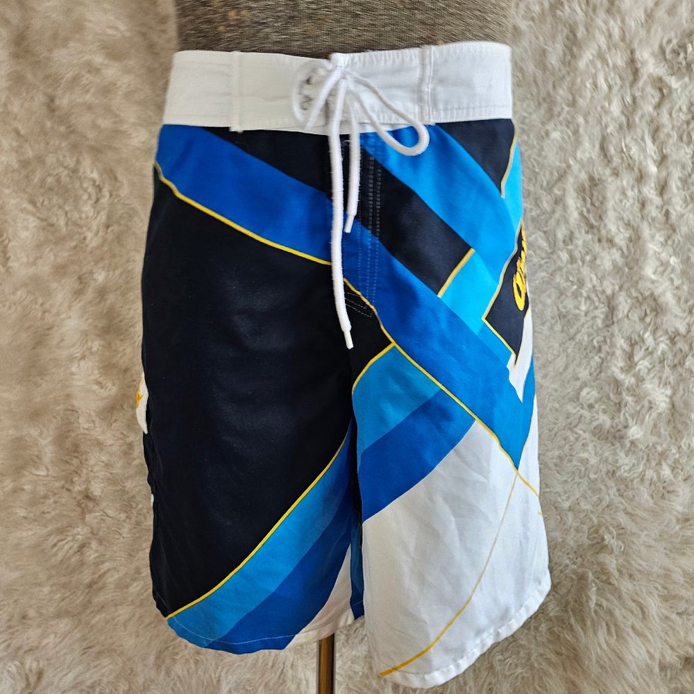 Corona Official Licence Men's Blue and Black Quick Dry Board Shorts Size L